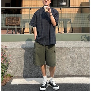 Checkered button-down shirt 0693