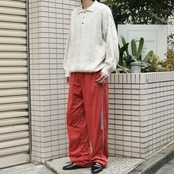 NIKE side line wide track pants