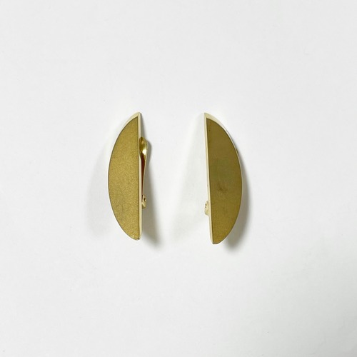 Vintage Joan Collins Modernist Gold Tone Earrings