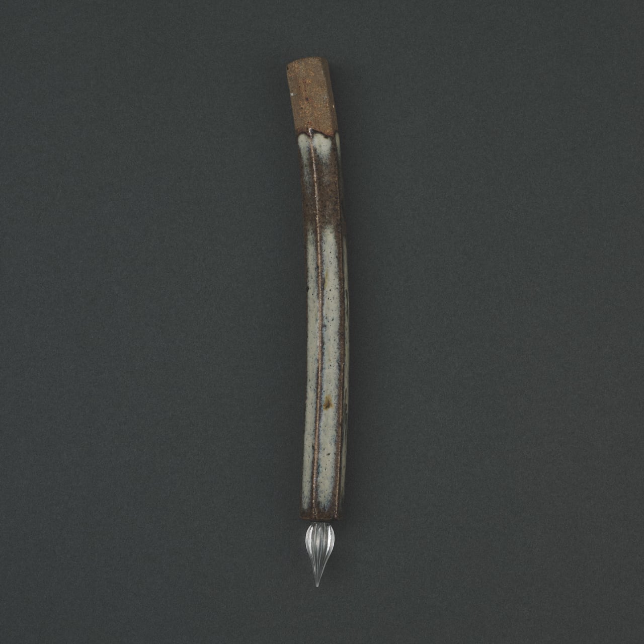 ガラスペン 炎 クリスタル 未使用 ガラス工房炎 菅清流