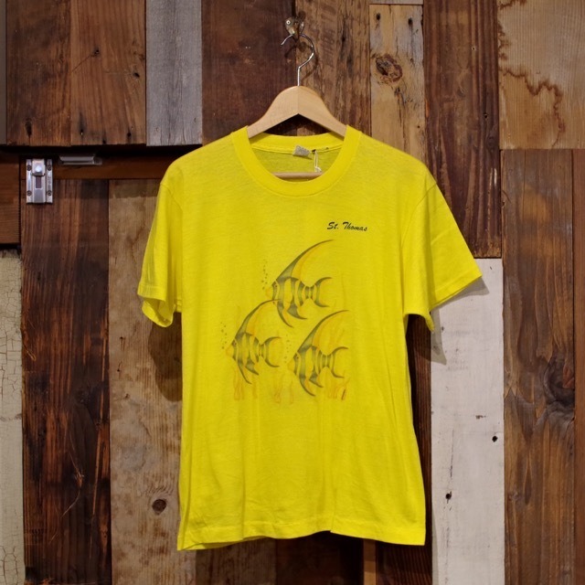 1980s SCREEN STARS Tropical Fish Print T-shirt / 80年代 スクリーンスターズ 熱帯魚 Tシャツ