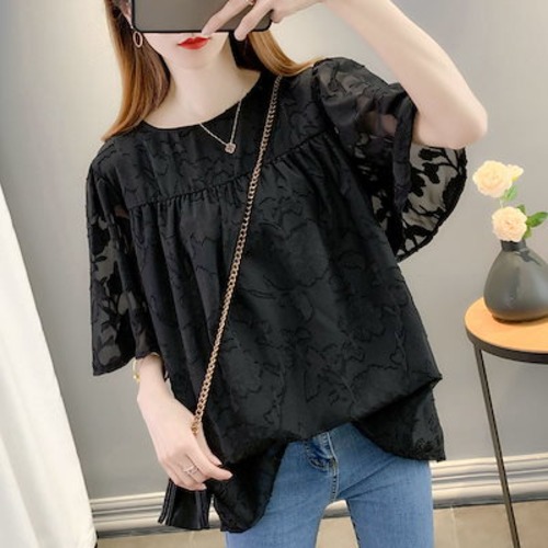 即? 在?一掃 ブラウス シフォン tシャツ 半袖 レディース した ティーシャツ半袖/長袖トップスブラウス シャツ レディース