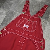 LIBERTY wide flare silhouette overall red