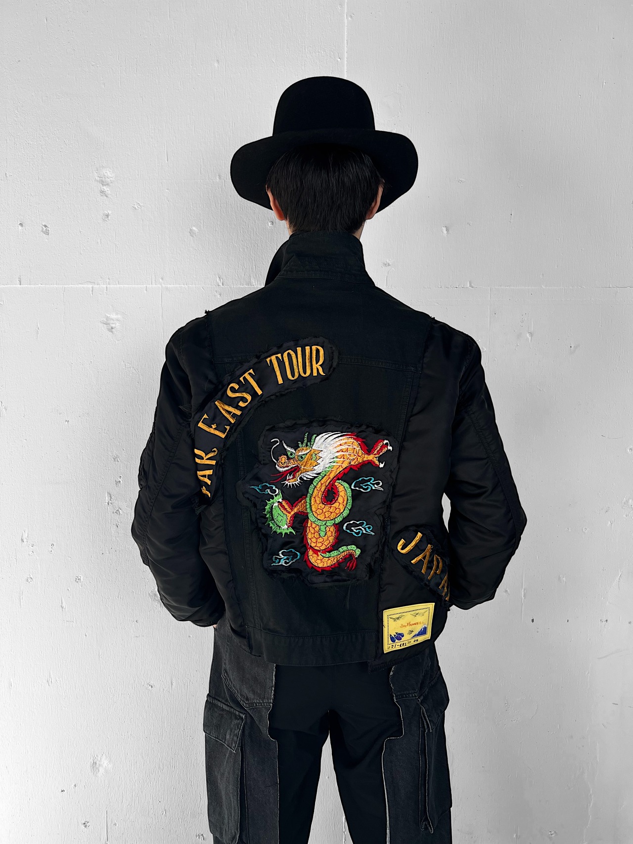 "再構築" Cotton Denim×MA-1 Docking Souvenir Jacket - 5