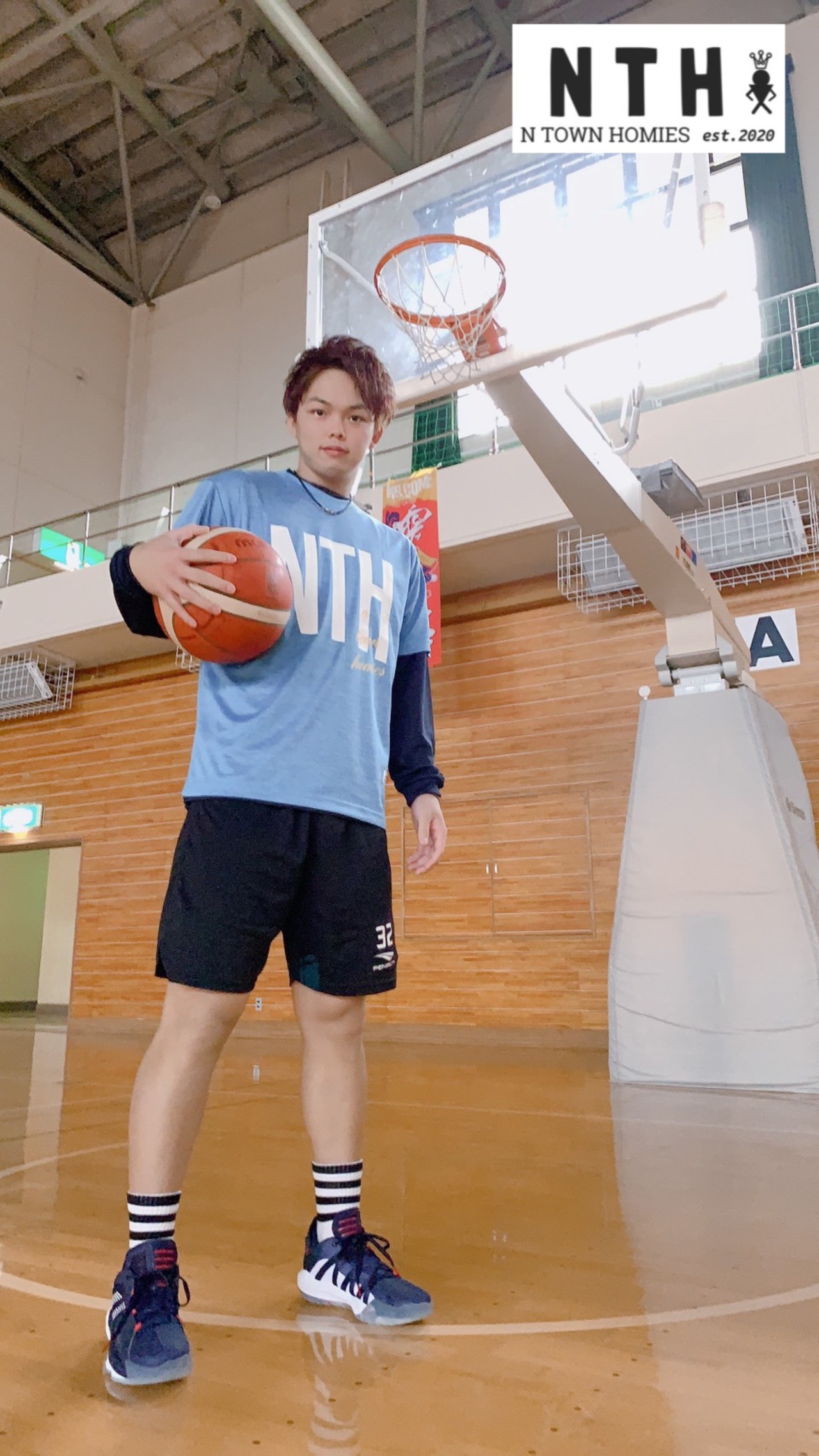 “2020 NTH-TEE(DRY)” colour Heather blue×White×yellow - 4