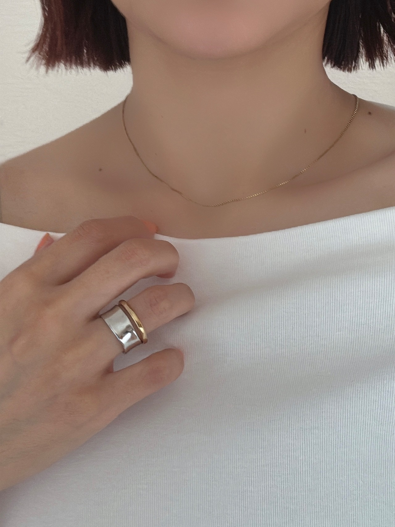 MG box chain necklace