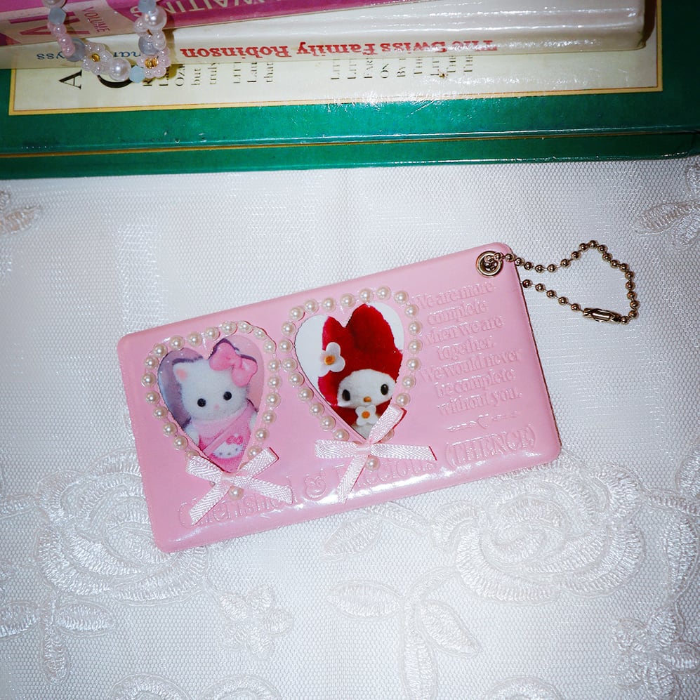 THENCE] Enamel Mate フォト キーホルダー（Pink） | moim - 韓国雑貨