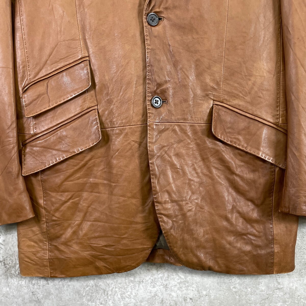 BANANA REPUBLIC バナナリパブリック レザー テーラードジャケット