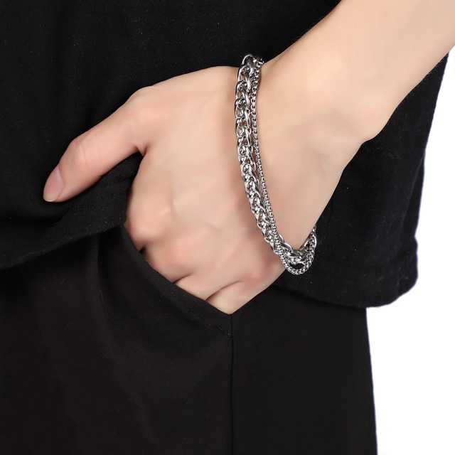 double chain bracelet (B37)