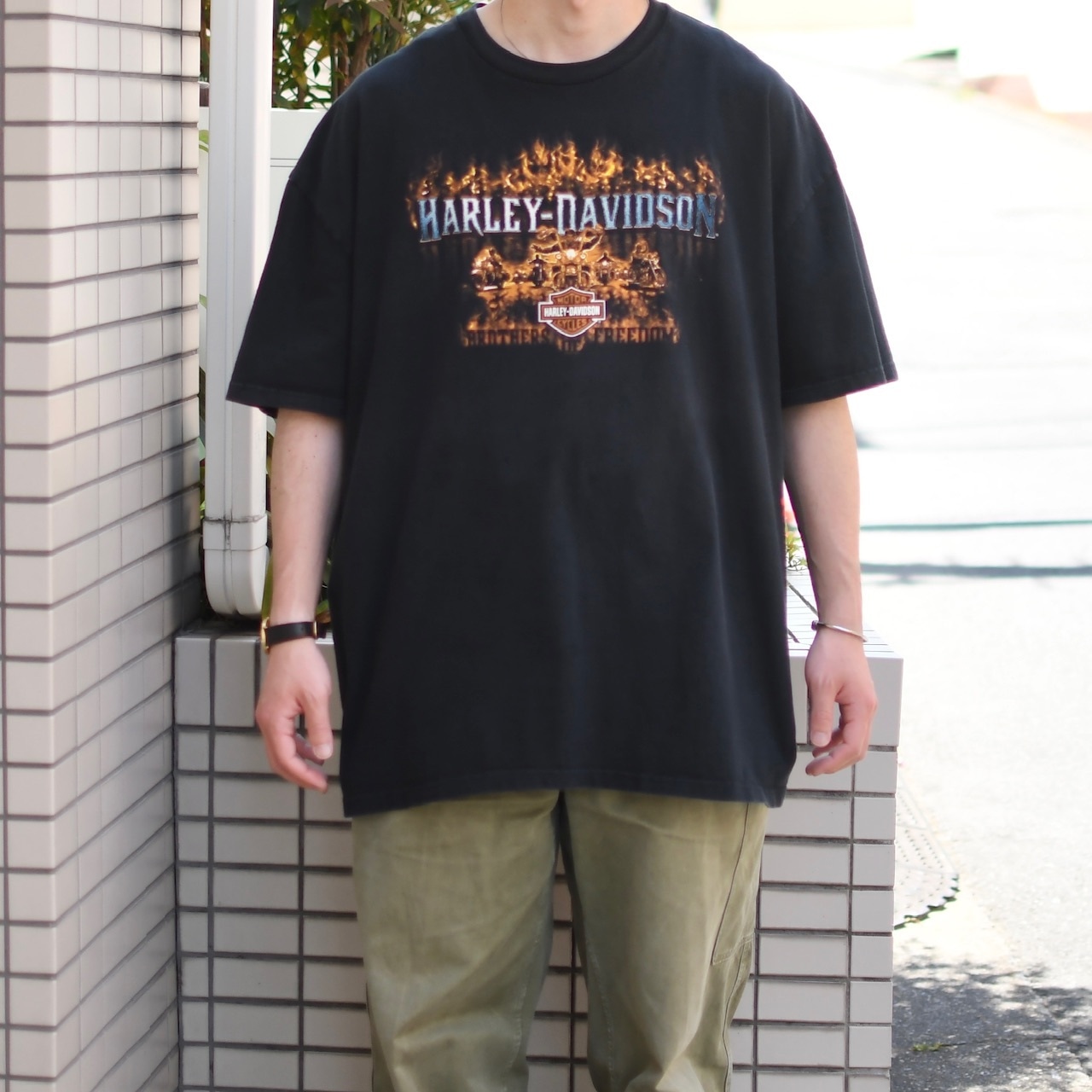 Harley-Davidson Crawfish print tee