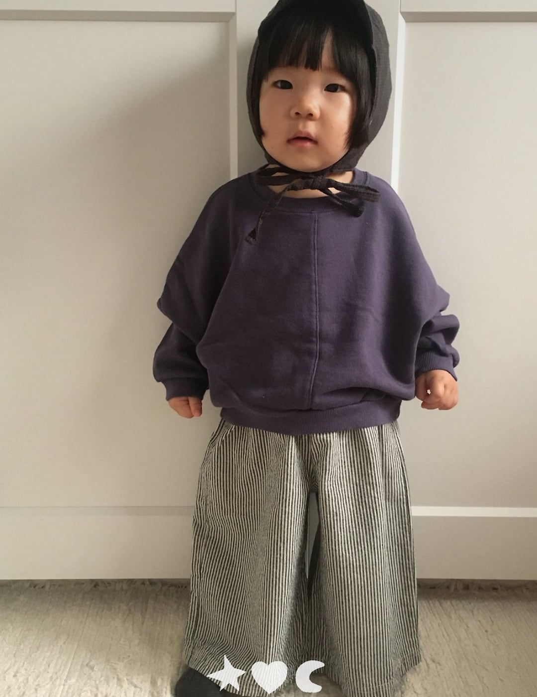 送料無料【予約】/  babyパインワイドパンツ /lalaland
