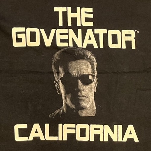 THE GOVENATOR (アーノルドシュワルツェネッガー)Tシャツ ★【クリックポスト利用で送料無料】