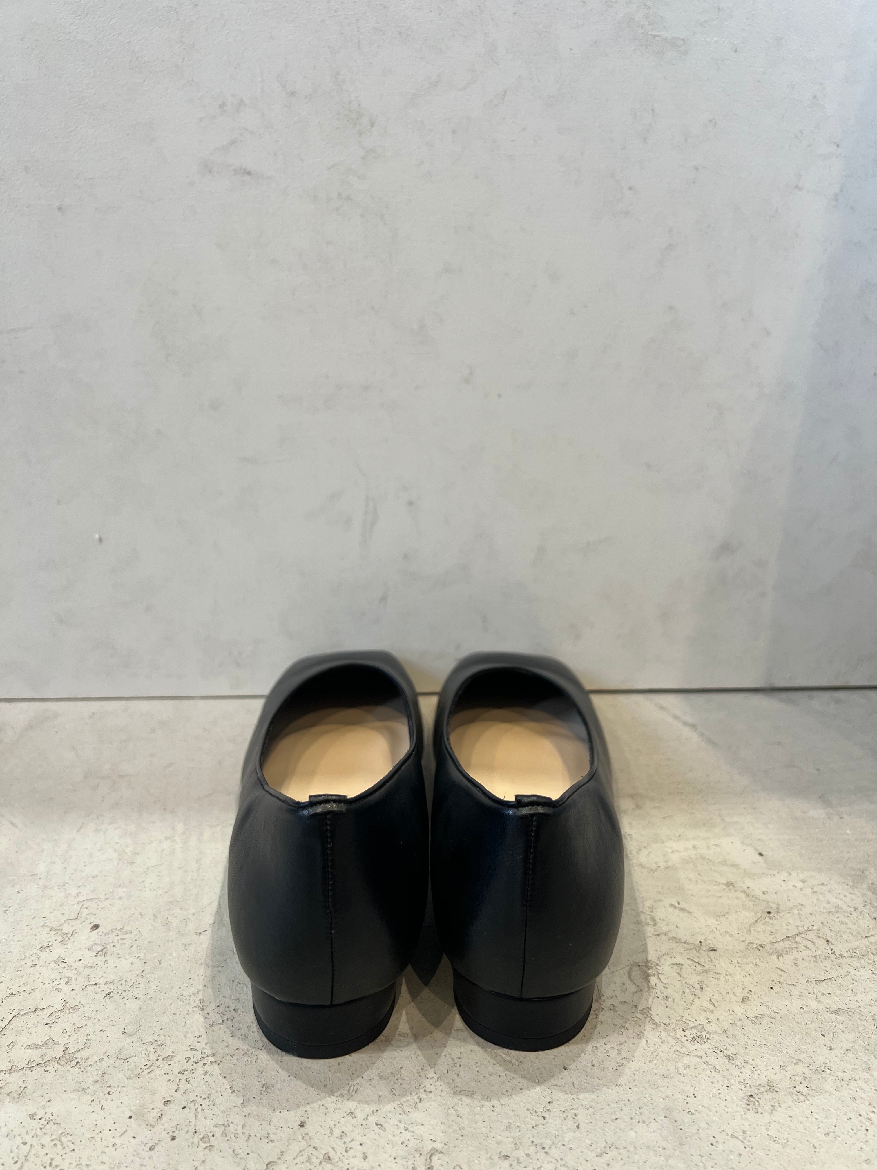 【libero】スクエアトゥ3㎝ヒールパンプス