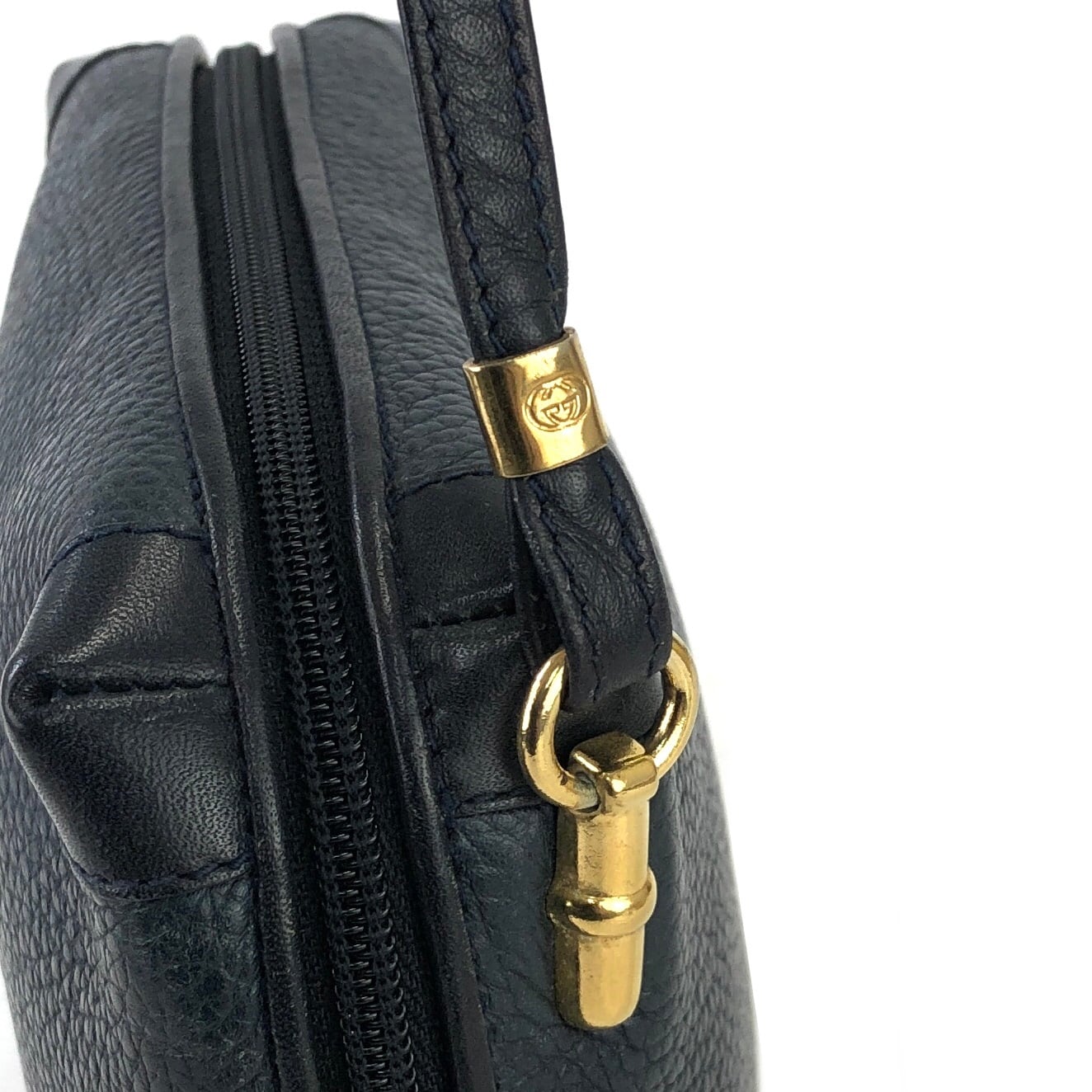 GUCCI グッチ フロントロゴ レザー クロスボディ ショルダーバッグ