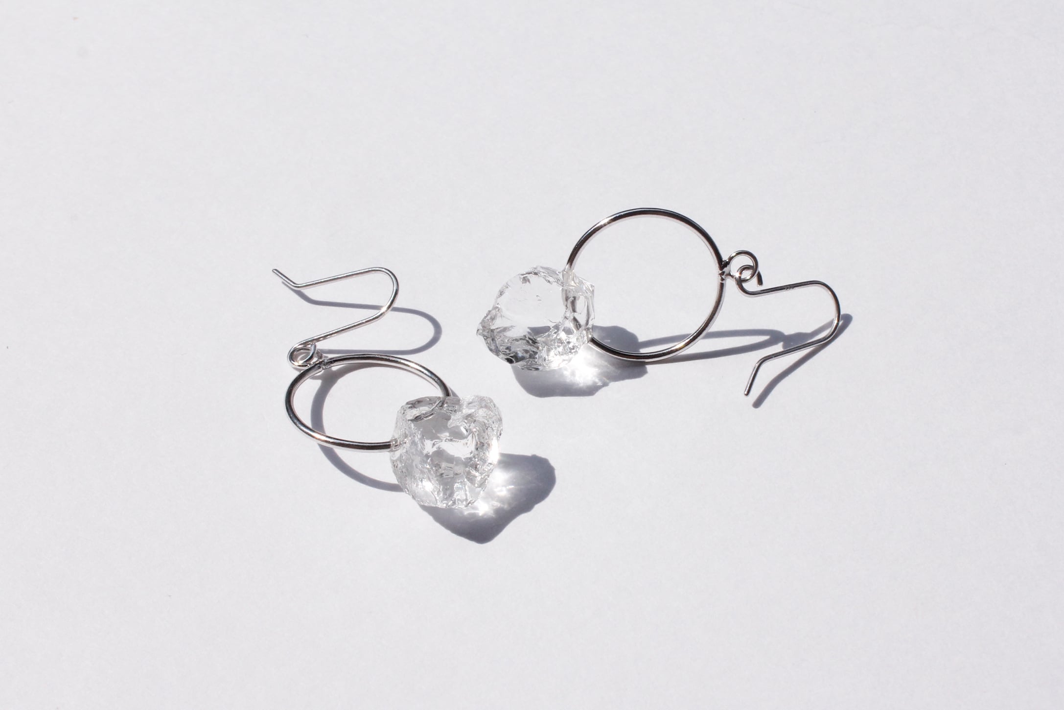 イヤリング交換可能】FRAGMENT green | ON glass jewelry