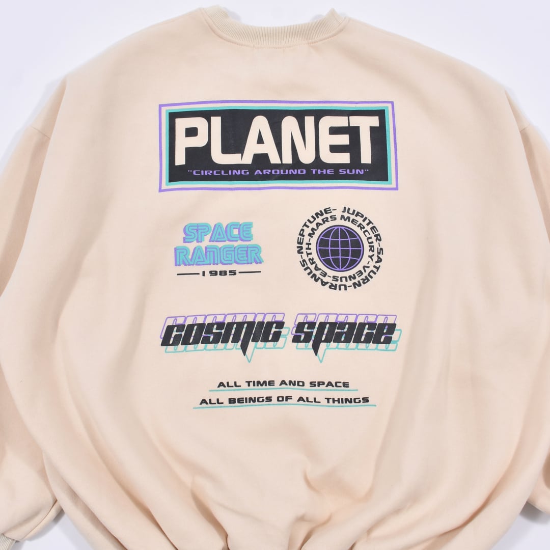 50%OFF】くすみカラー PLANETスウェット(裏起毛) | VOLCAN&APHRODITE
