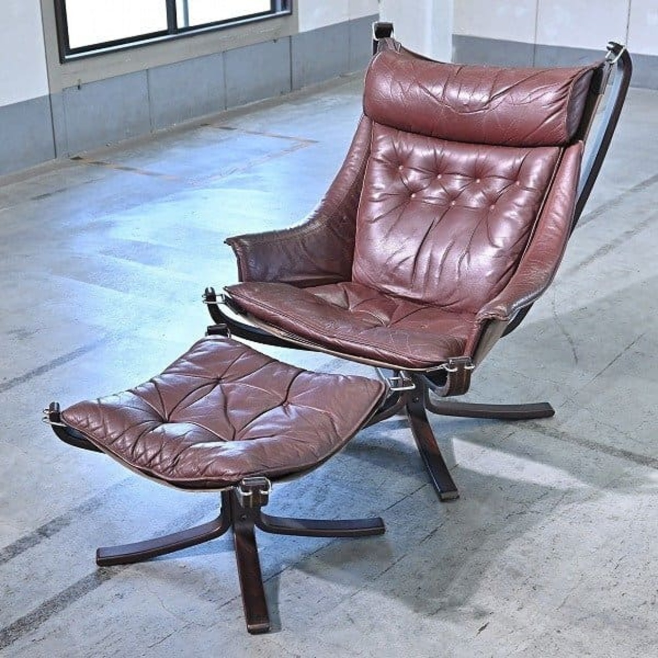 北欧 ノルウェー製 vatne「Falcon chair Special」イージーチェア 一人がけソファ シガードラッセル ファルコンチェア スペシャル【中古家具/中古インテリア/USED家具ユーズド家具/リサイクル】