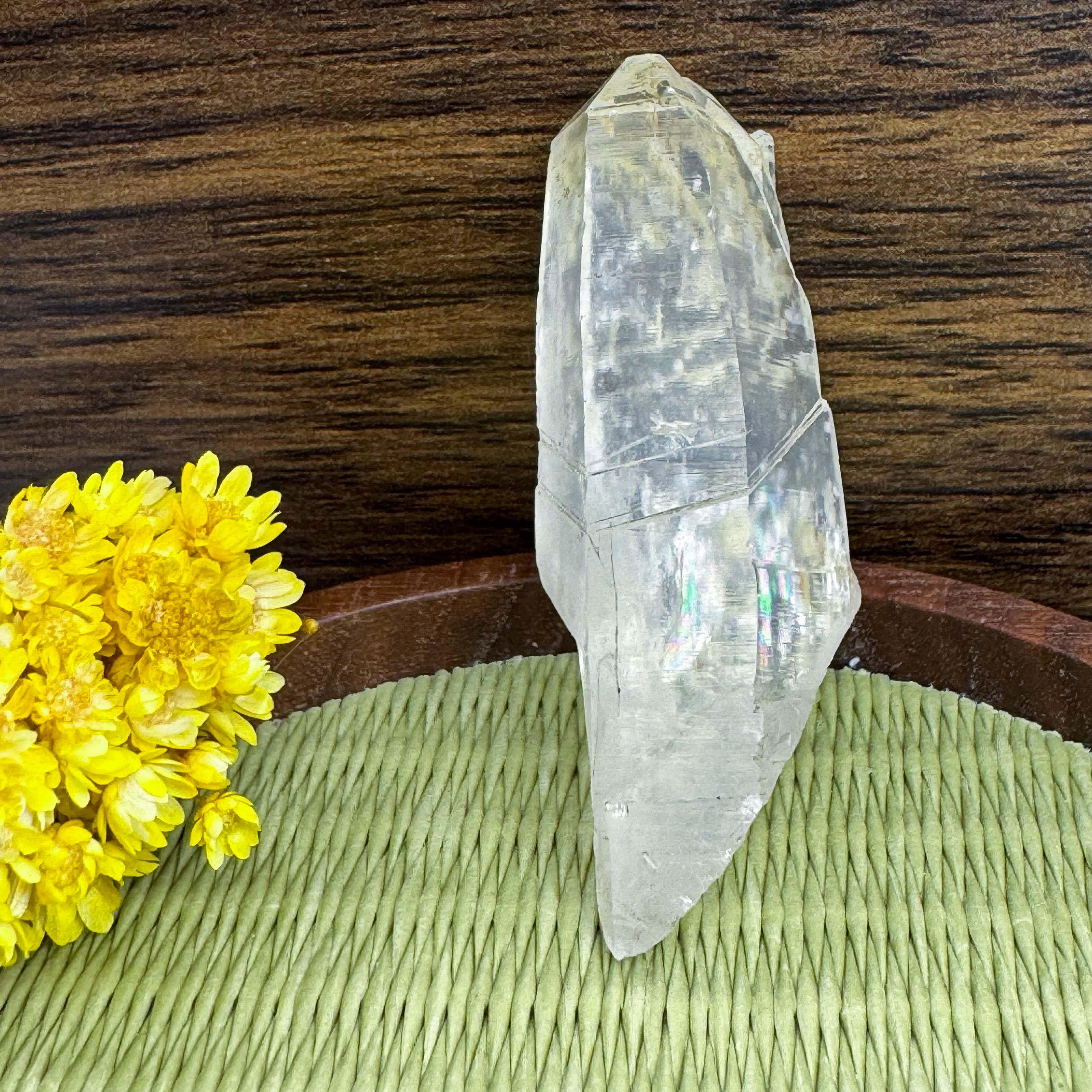 【レア物】高山石 1/1販売 発送対応可能〉高千穂水晶の置石【特大虹入り/透明】 | sunday