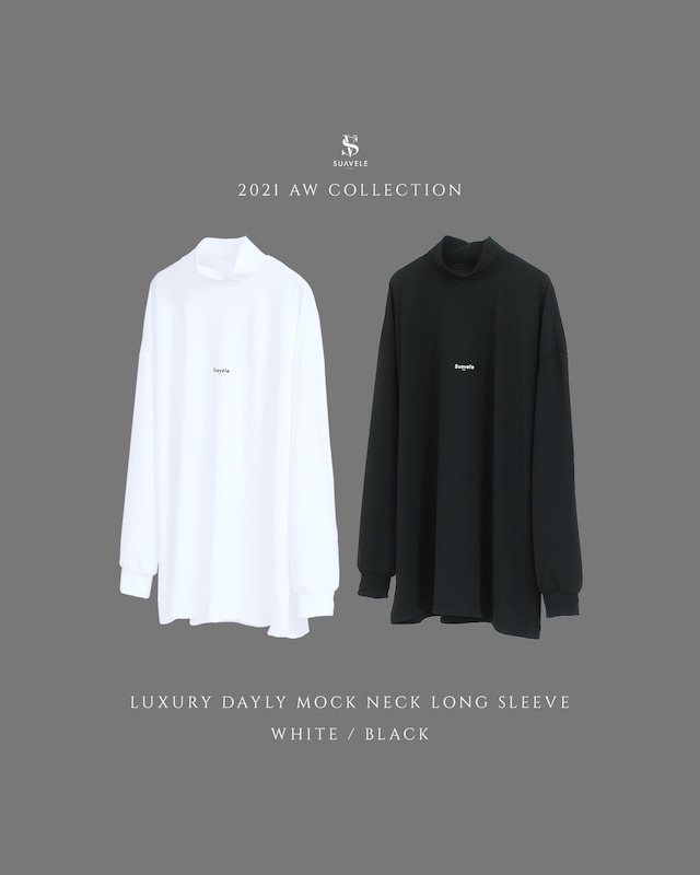 【即日発送】【SV-0025】LUXURY DAILY MOCK NECK LONG SLEEVE