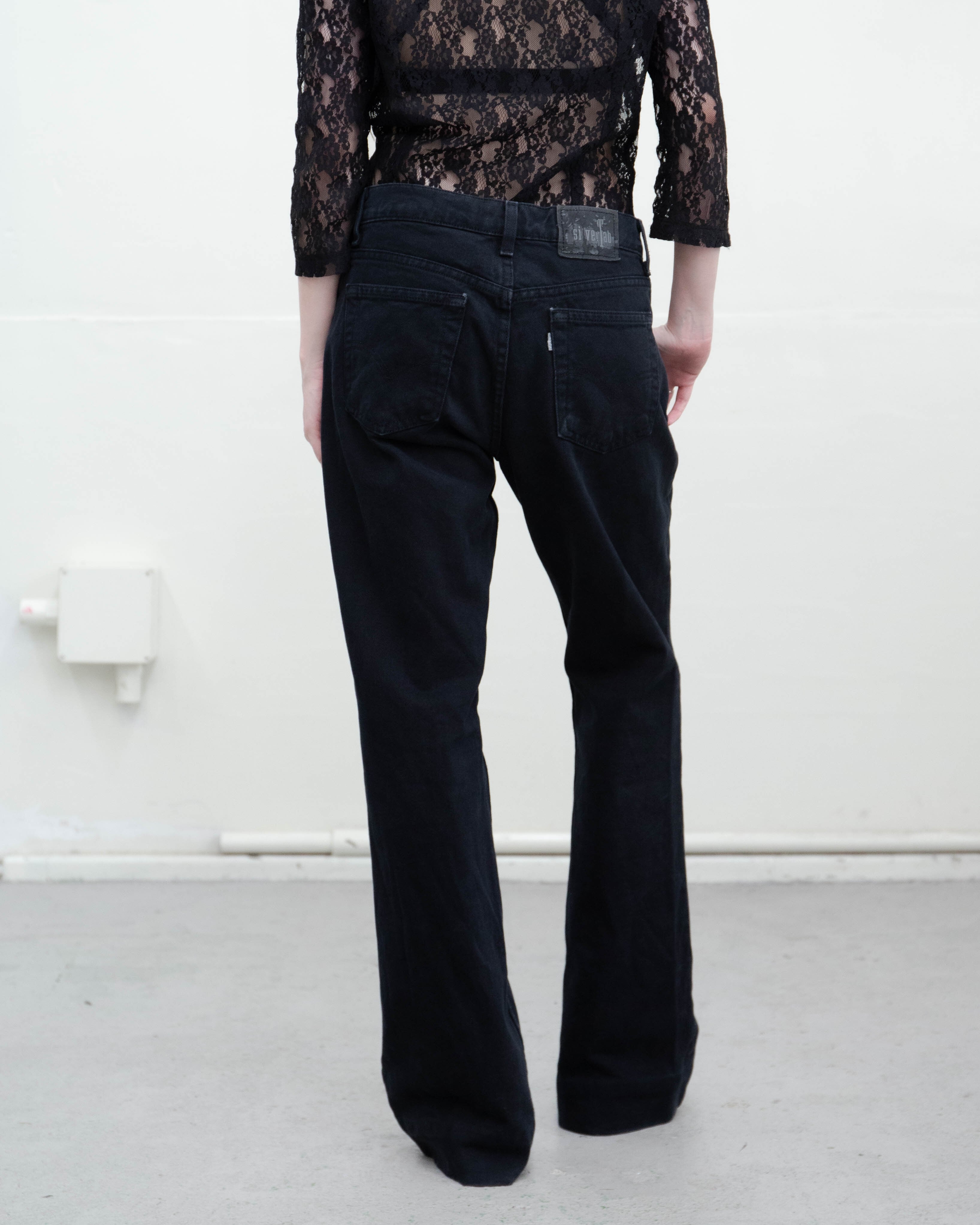 1990s Levi's SilverTab - flare black denim | LUIK FINN