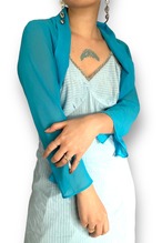 Shear short cardigan