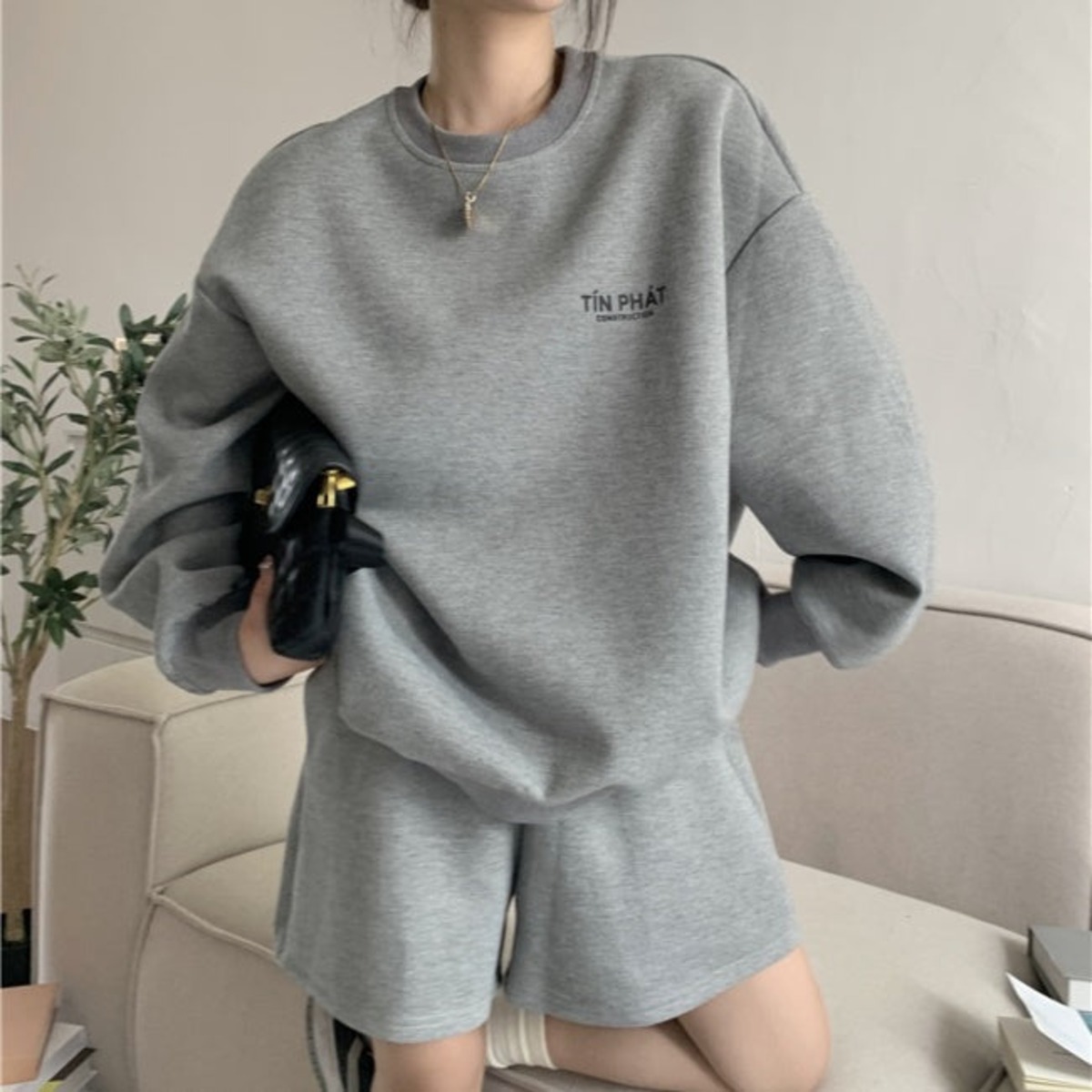 スウェット セットアップ レディース トレーナー & ショートパンツ  