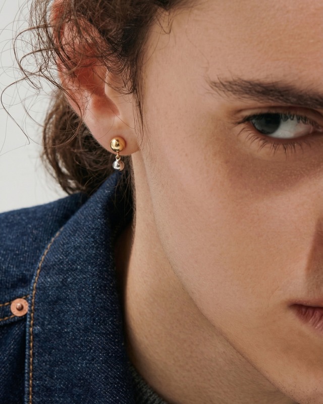 316L Elegant Bi-color Ball Pierce