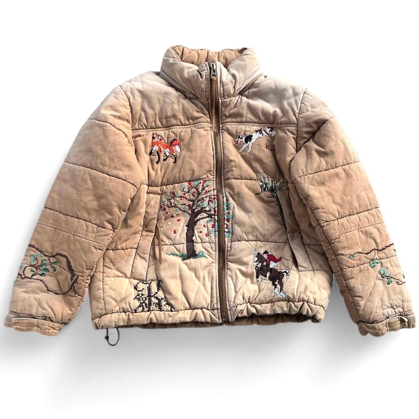 KHOKI  [VINTAGE EFFECT PUFFER JACKET]