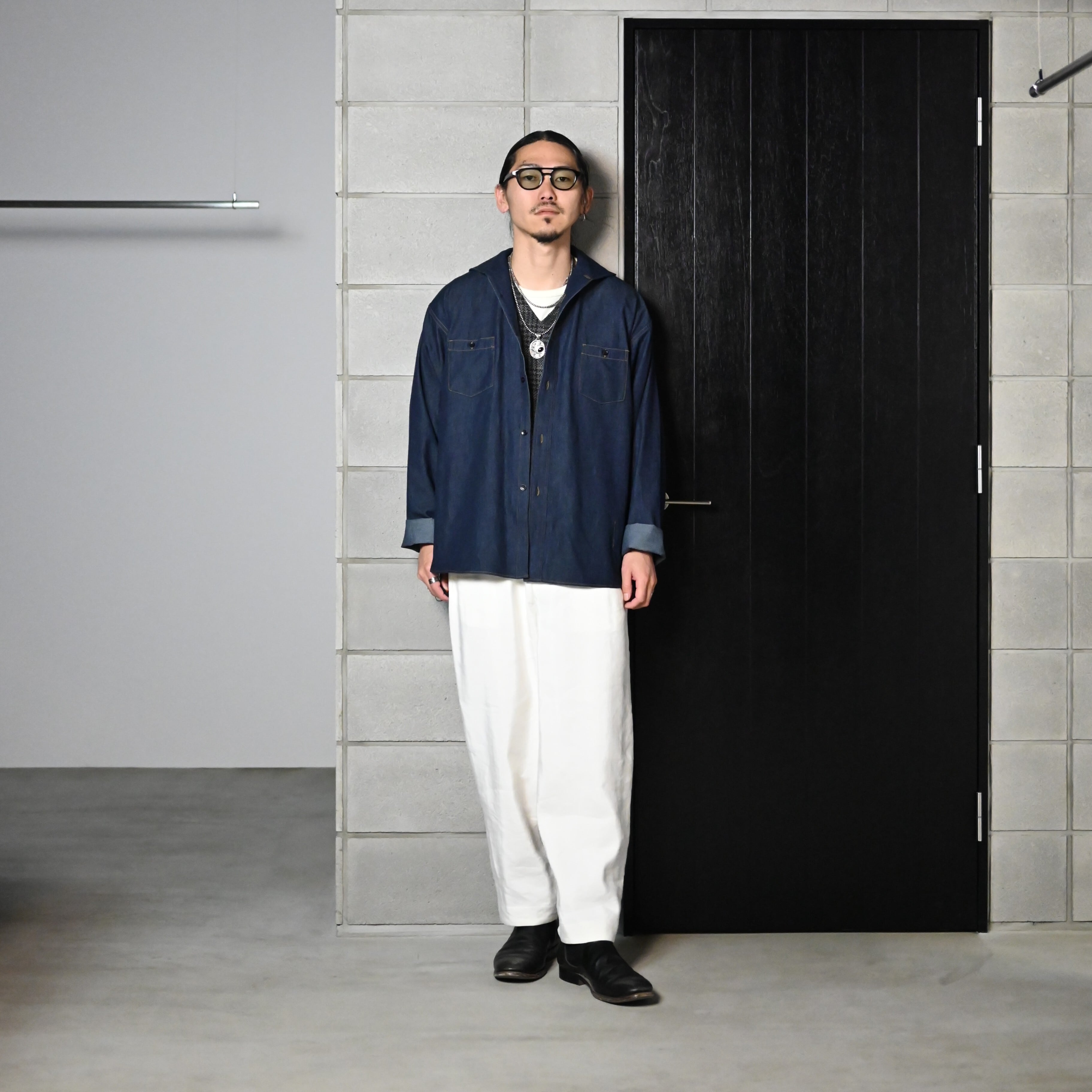 OLD JOE / CAMP COLLAR MARINE SHIRTS (Long-Sleeve) | GANKO