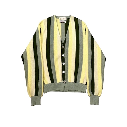 JANTZEN - Multi Stripe Knit Cardigan (size-M) ¥16000+tax