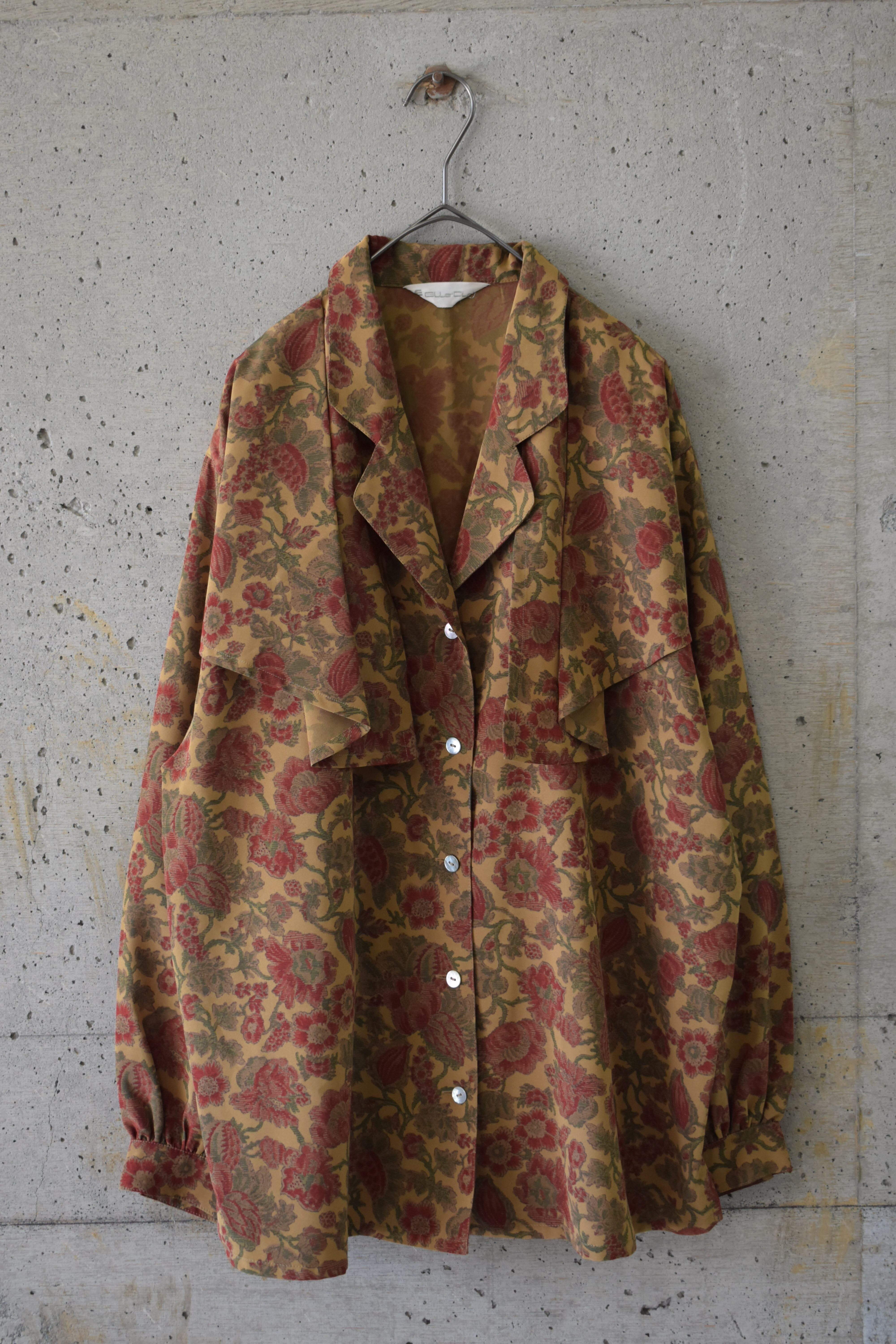 Frilly floral blouse