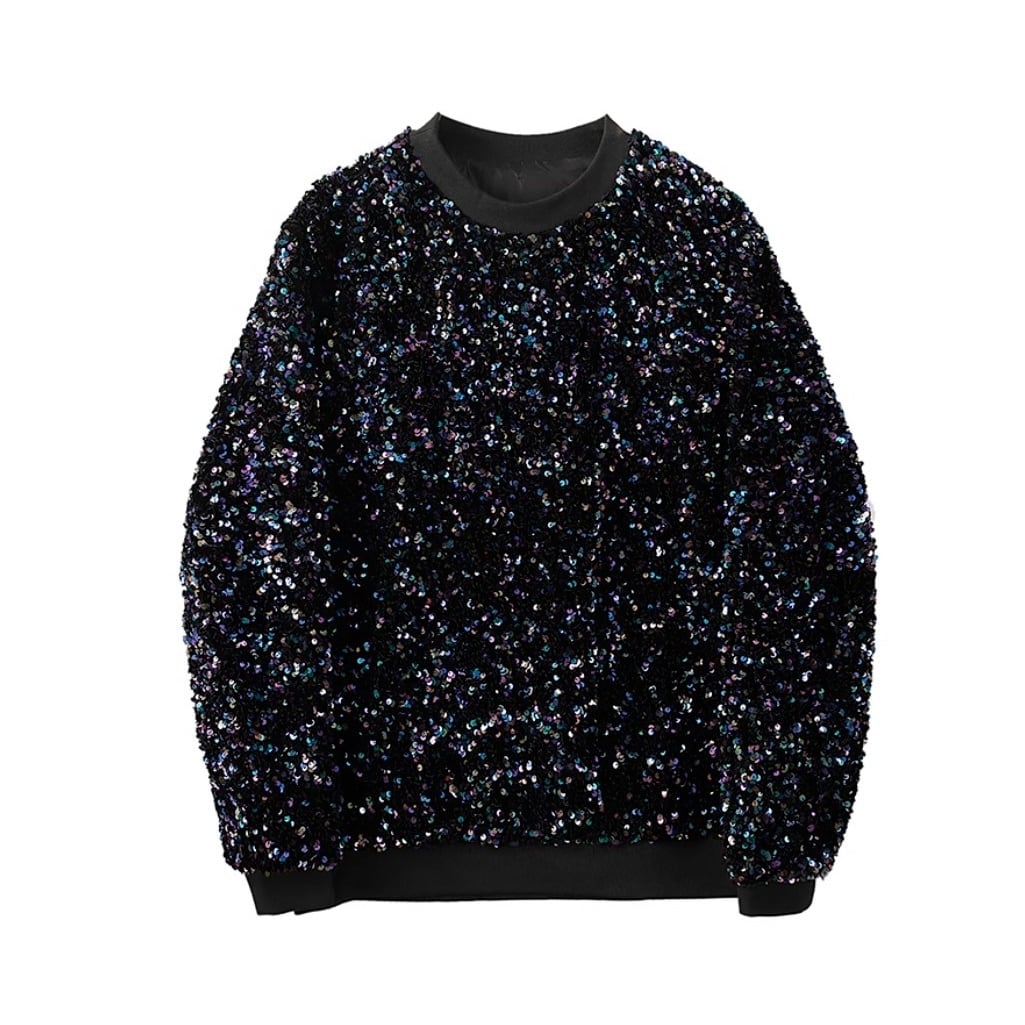 キラキラ 長袖 Tシャツ ロンT | Korean unisex fashion セレクト