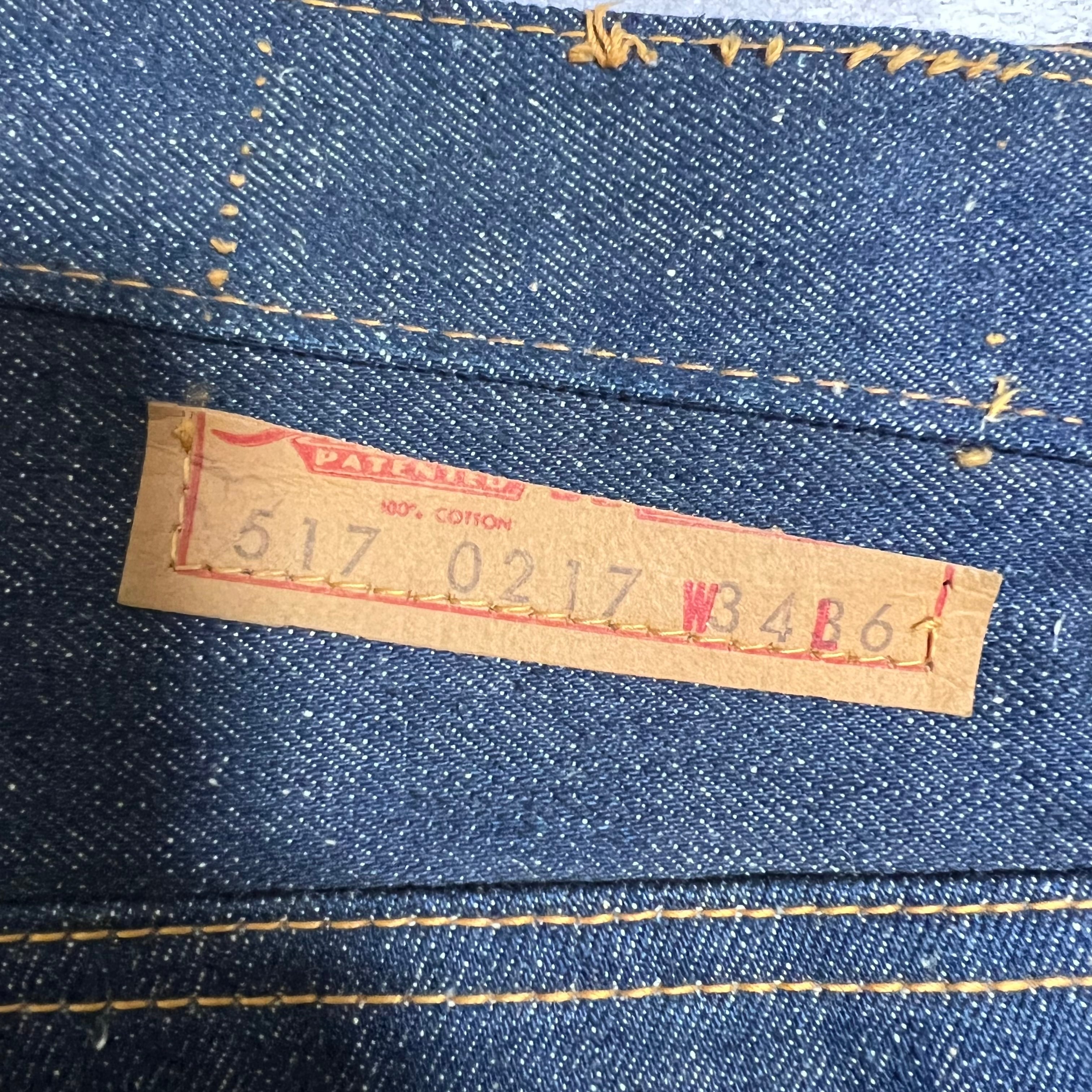 70s]DEADSTOCK デッドストック Levi's リーバイス 517ブーツカット