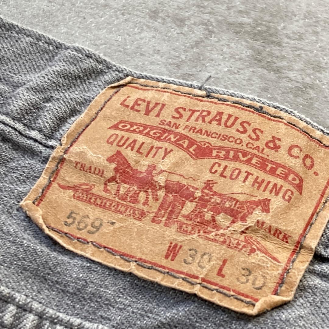 W30 L30】 メキシコ製 usa levi's 先染ブラック 569 | ib2