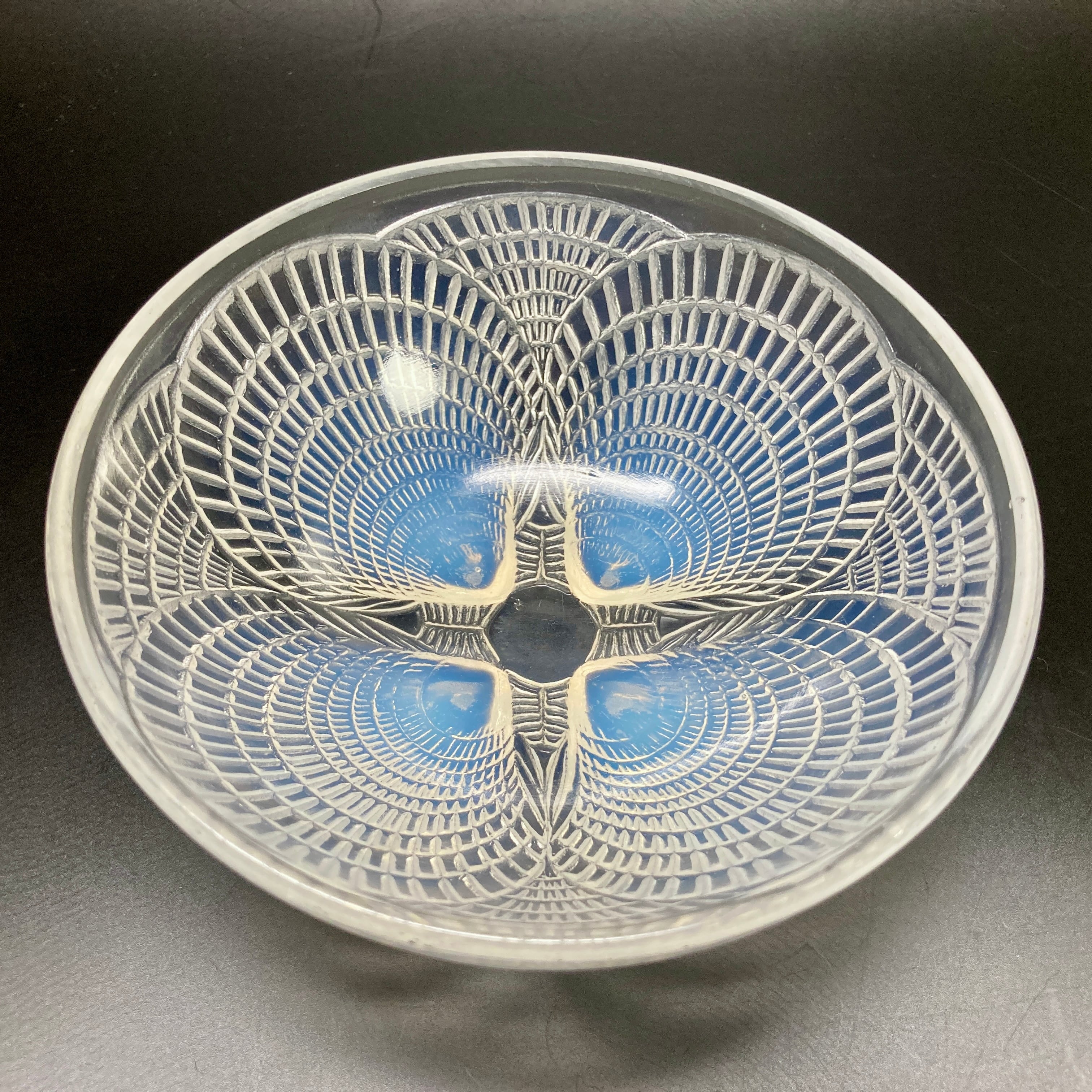 ルネ・ラリック コキーユ 鉢 ボウル オパルセント ガラス LALIQUE