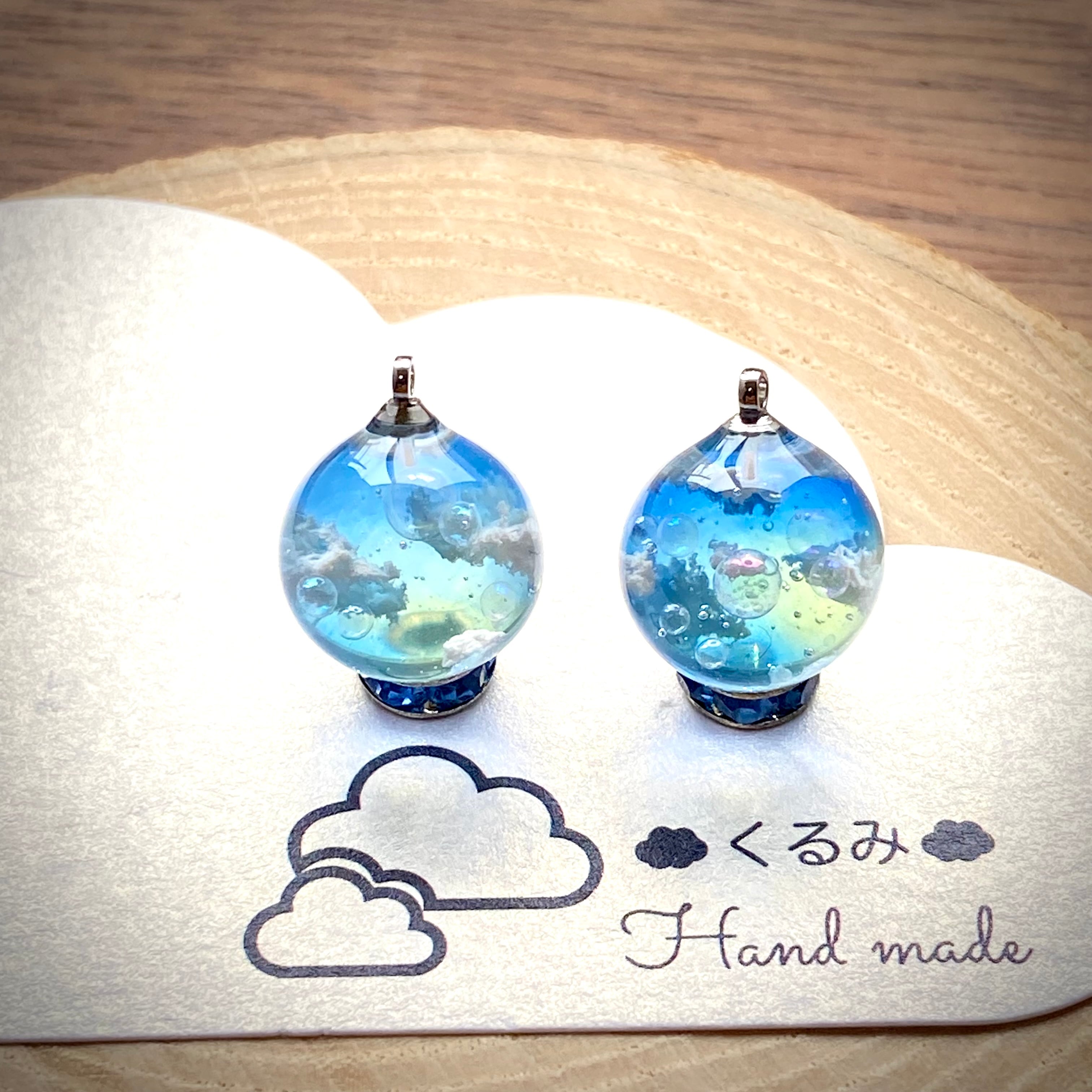 █29☆❁¨̮★レジン無しイヤリング 螺鈿イヤリング さくら M GRN - SAGARADEN.com