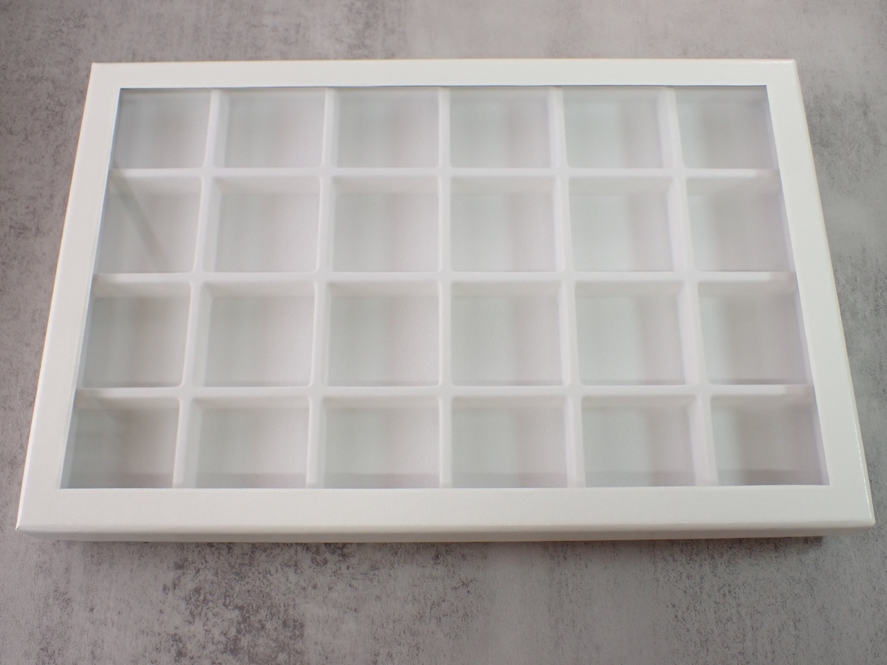 4cm角ルースケース ホワイト/コレクションボックス