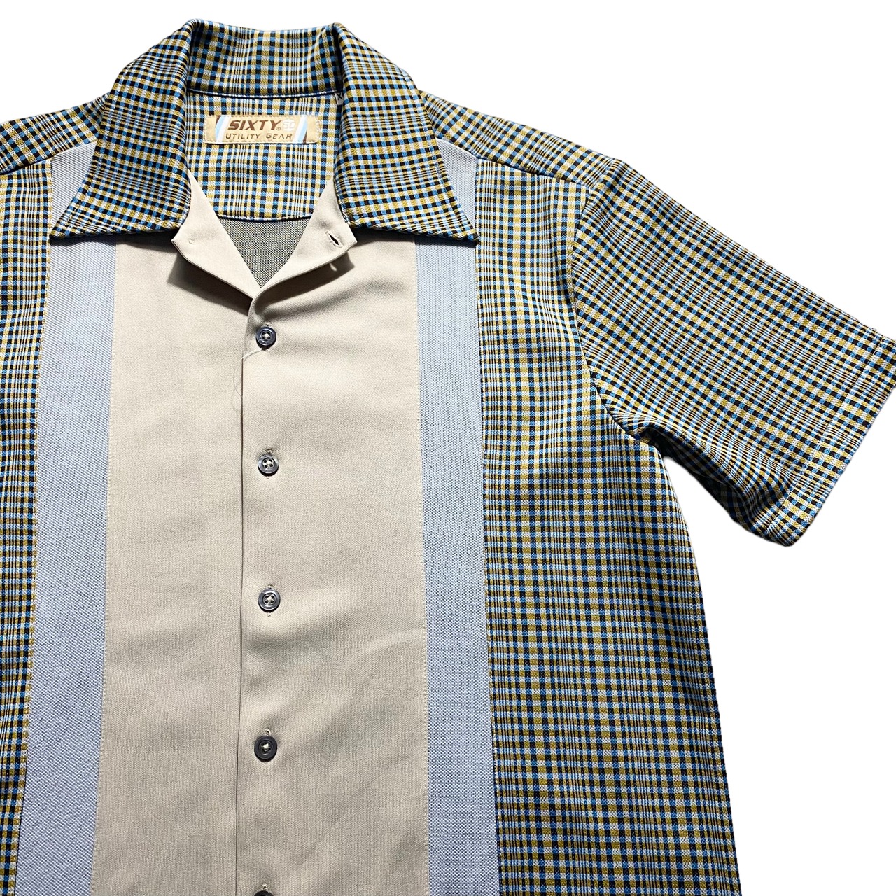 old panel switching polyester shirt