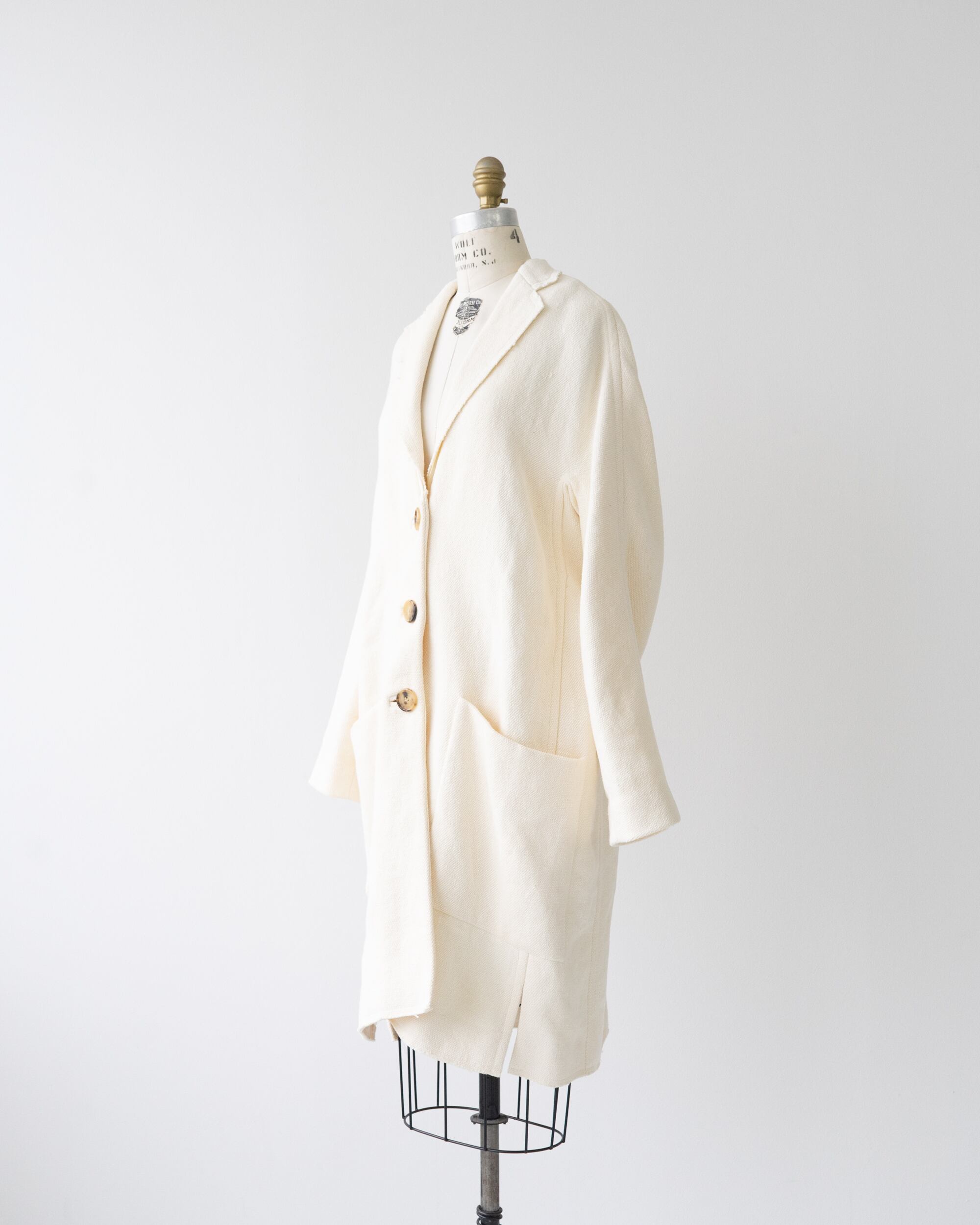 CÉLINE by phoebe philo〉Linen Chester coat | Re:STATION STORE
