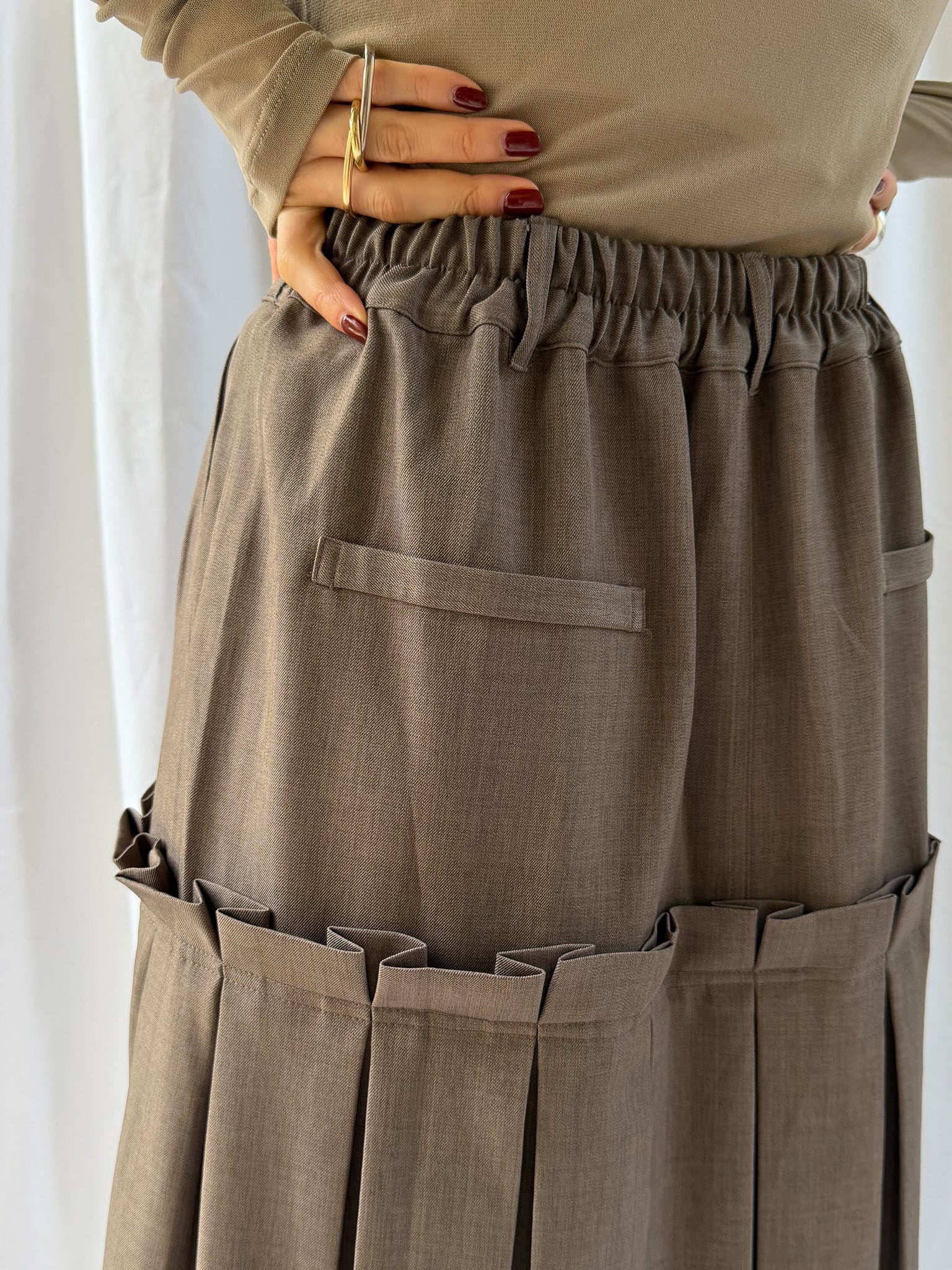 BOX PLEATS SKIRT（ﾎﾞｯｸｽﾌﾟﾘｰﾂｽｶｰﾄ）【7543107】 | CIEL'AIR