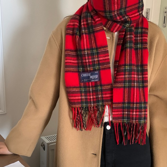 check pattern muffler　J00115