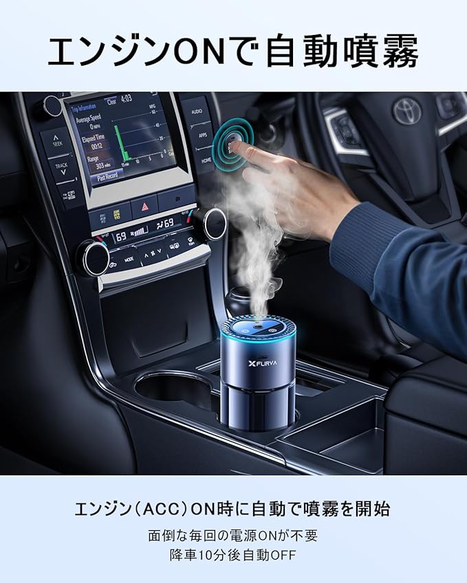 2026新登場・180mL で 16 ヶ月持続】FLIRVA 車 アロマディフューザー