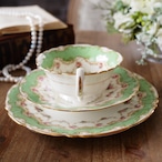 Royal Doulton|ロイヤルドルトン グリーン&ローズガーランド トリオ 英国アンティーク thumbnail 3