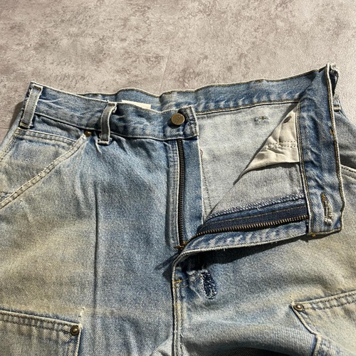 USA生地製 デニム ダブルニー Carhartt B73 DST 32×32 詳細写真9