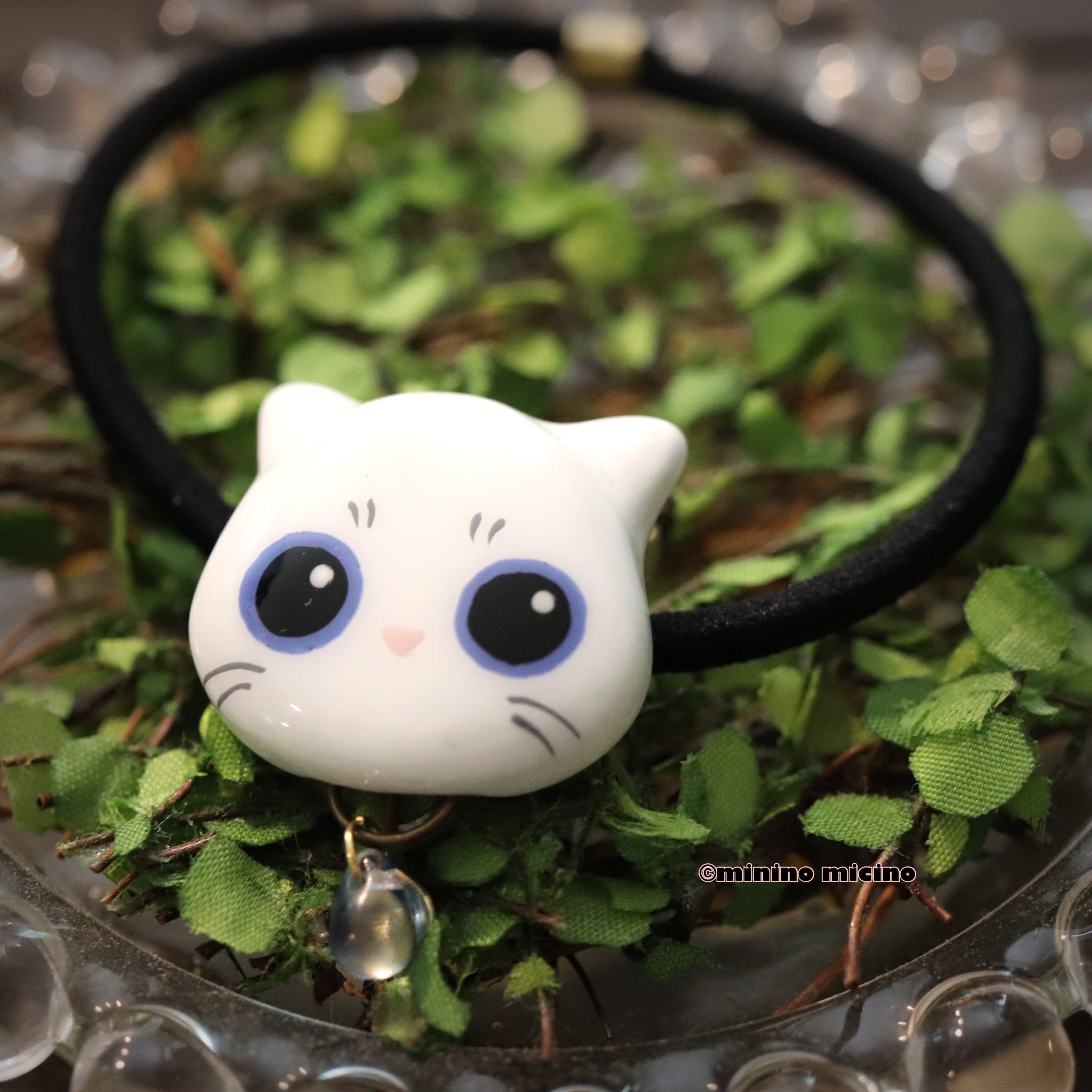 ハンドメイド猫ヘアゴム