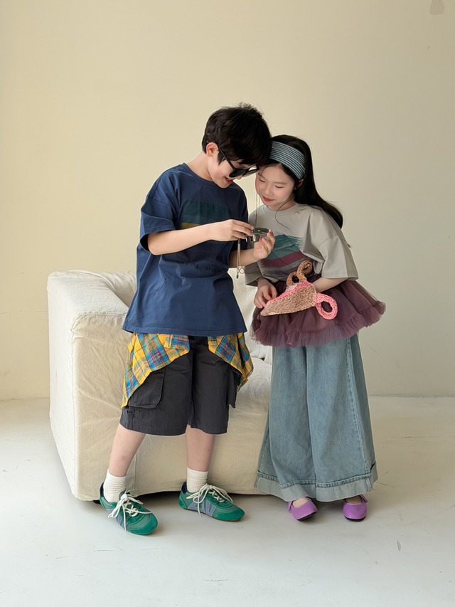 【KID】ガールズゆったりワイドデニムロングパンツ - 11