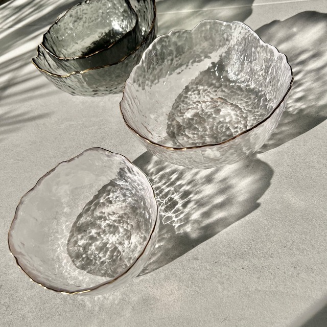 Glass bowl M,S SET