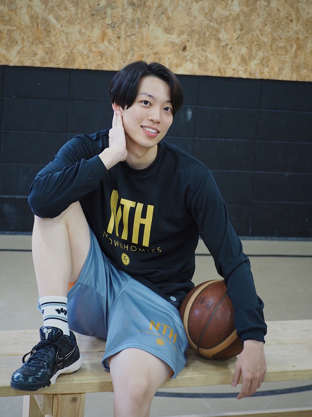 “BASIC NTH”PRACTICE PANTS color Grey×Gold×Black - 8