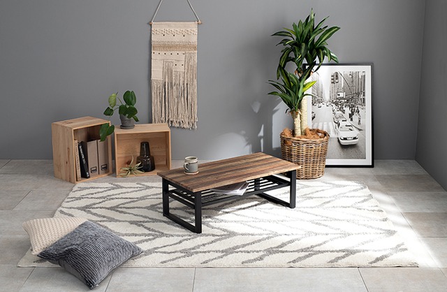 インダストリアル 折れ脚テーブル 幅90cm