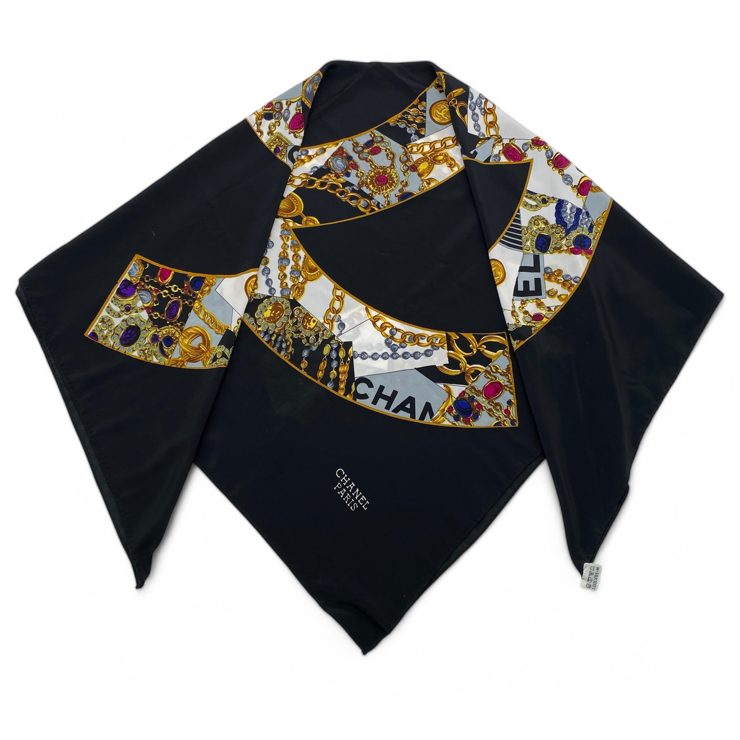 Vintage CHANEL CoCo Jwelz Scarf / ヴィンテージ シャネル スカーフ  